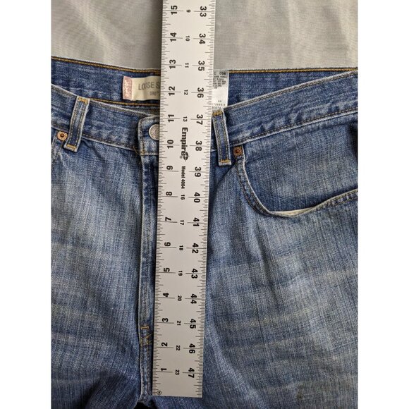 Vintage Levis 569 Jeans Loose Straight 100% Cotton Light Wash Mens Size 34X29 - Picture 12 of 14